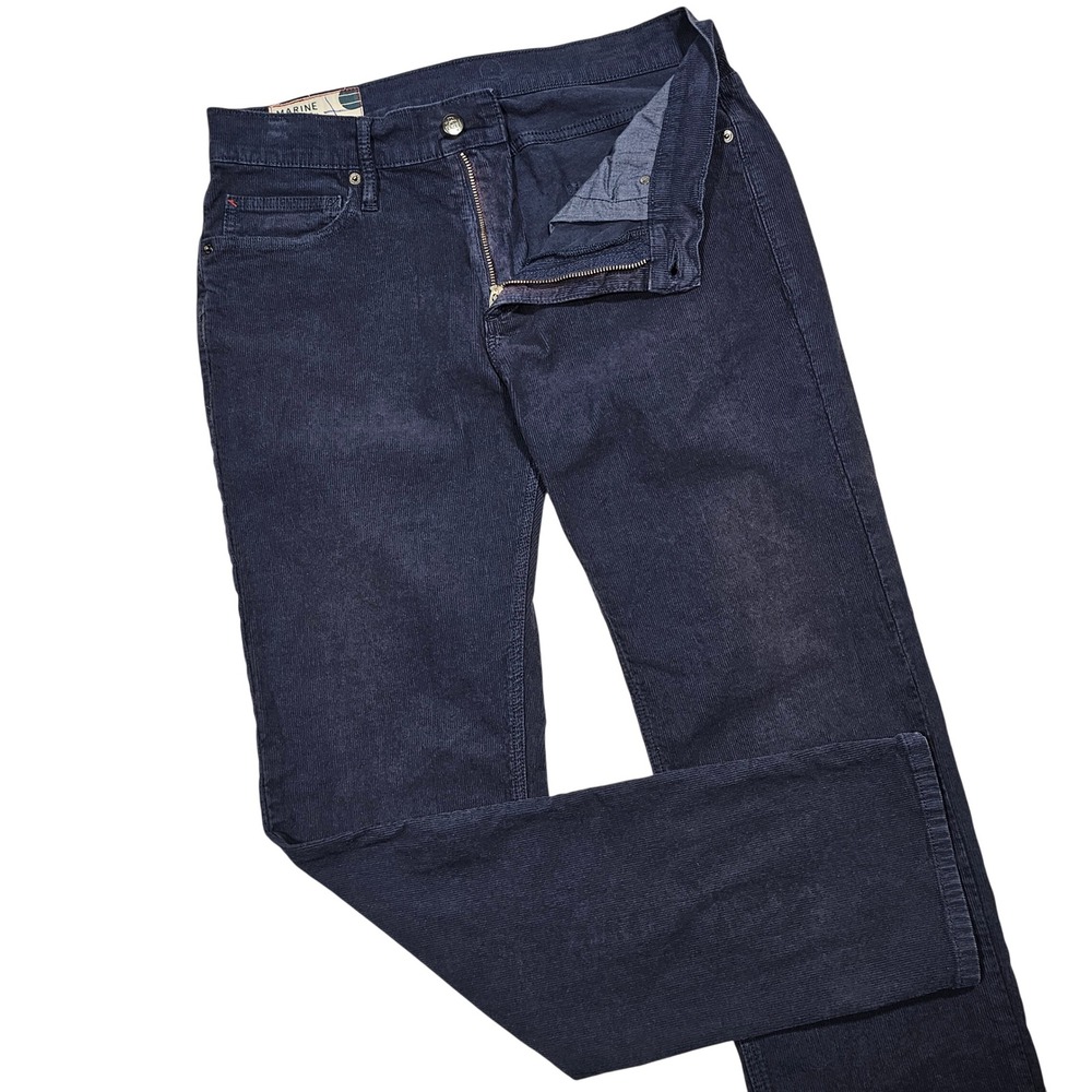 Marine Layer Corduroy Pants Mens 32x32 Navy Blue Slim Straight Coastal Preppy
